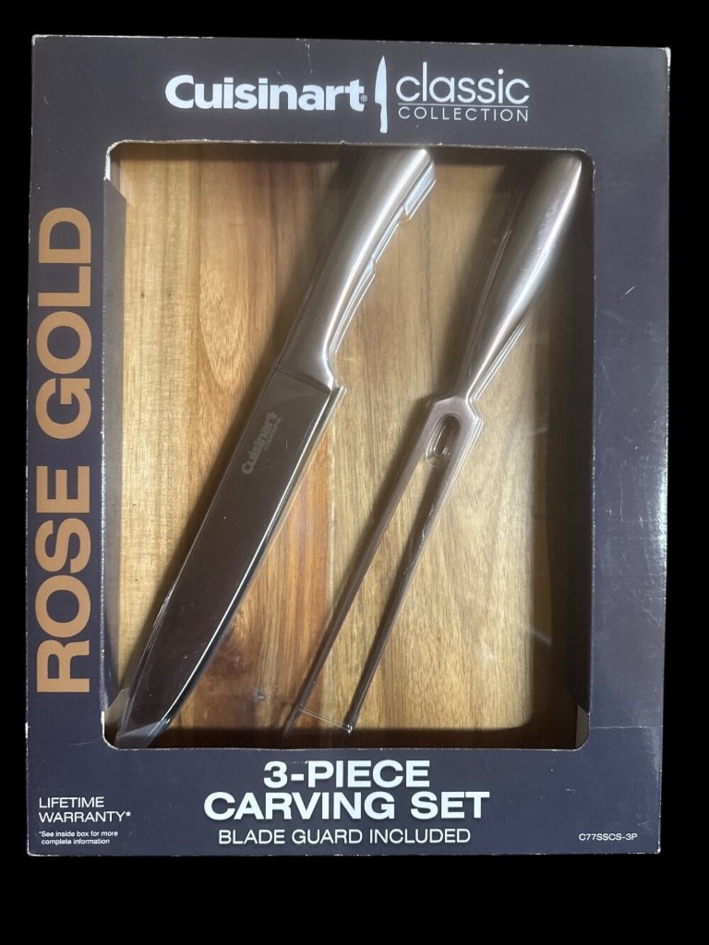 Cuisinart Classic Collection 3-Piece Carving Set Rose-gold New in Box